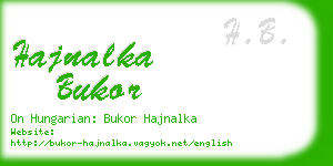 hajnalka bukor business card